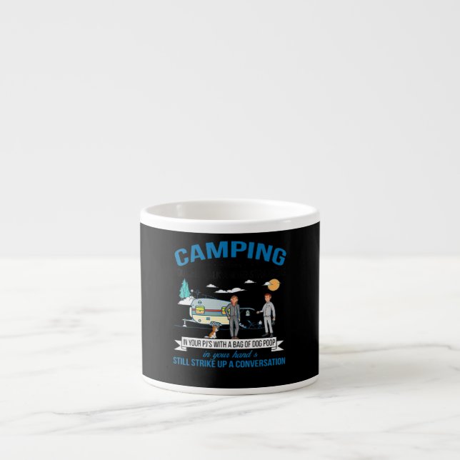Tasse Expresso Camping Quand Vous Pouvez Marcher Cadeau Pour Les  (Devant)