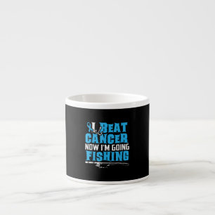 Tasse Expresso Cancer Survivante Pêche Cadeau Tee I Beat Cancer C