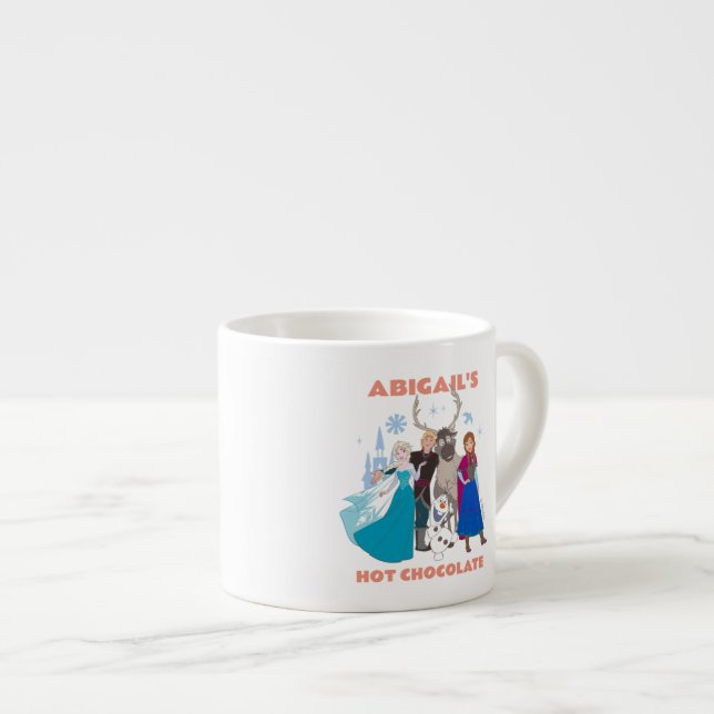 Tasse Expresso Caractères congelés Disney Chocolat chaud (Devant droit)