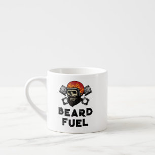 Tasse Expresso CARBURANT Drôle Drôle Crâne homme et flammes Joke 