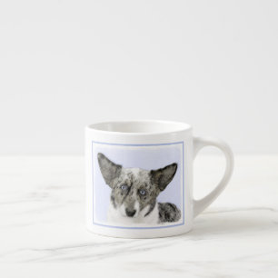 Tasse Expresso Cardigan Welsh Corgi Peinture - Art Chien original