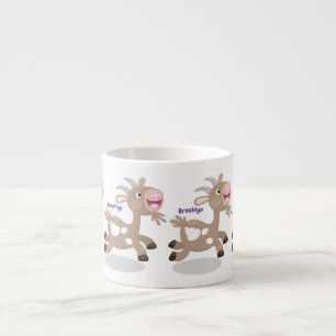 Tasse Expresso Caricature de chèvre billy joyeux