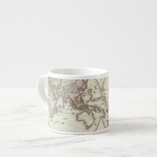 Tasse Expresso Carte d'atlas de Paris