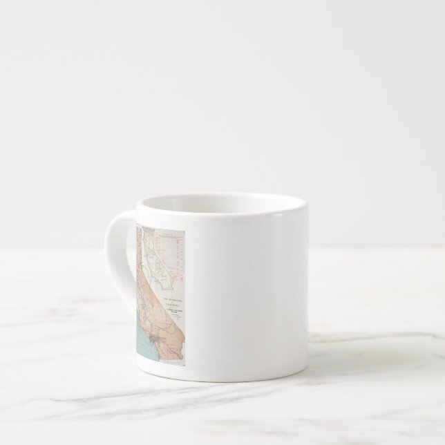 Tasse Expresso Carte de la Californie 2 (Devant gauche)