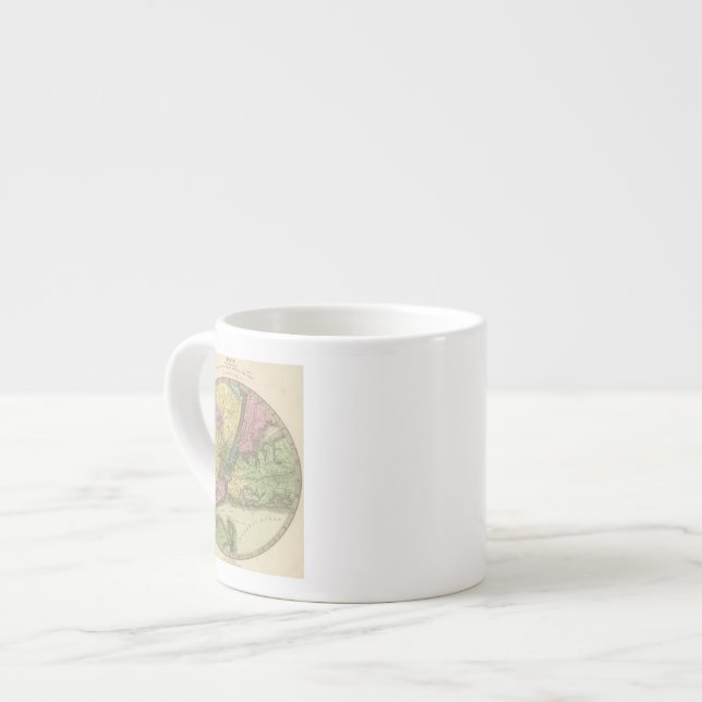 Tasse Expresso Carte de New York (Devant gauche)