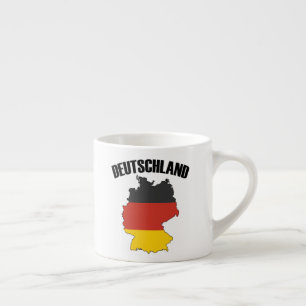 Tasse Expresso Carte Deutschland - Drapeau allemand - Allemagne V