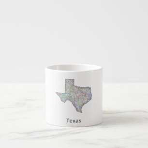 Tasse Expresso Carte du Texas