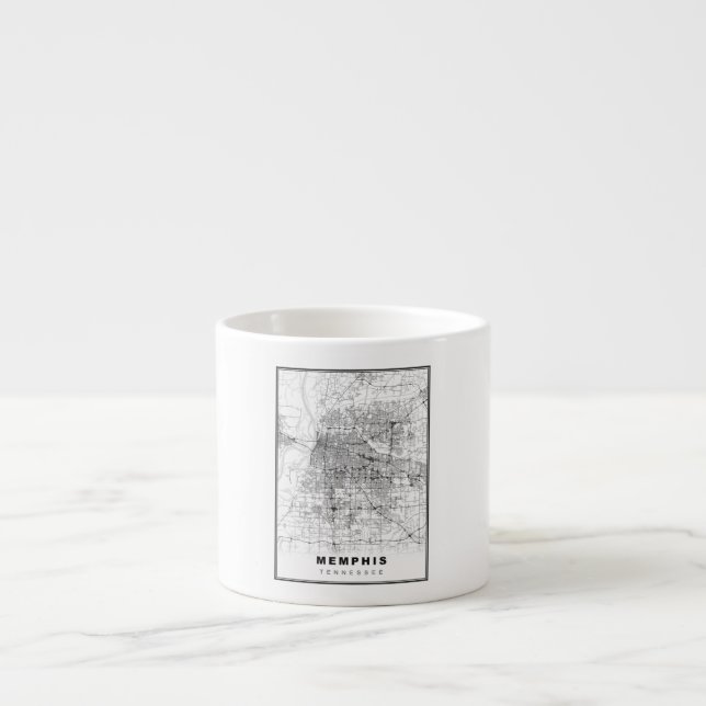 Tasse Expresso Carte Memphis (Devant)