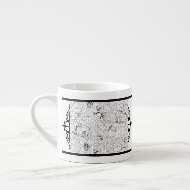 Tasse Expresso Carte Paris (Gauche)