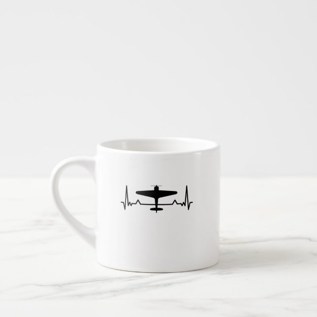 Tasse Expresso Cartouche de l'avion 2ÈME GUERRE MONDIALE Classic  (Gauche)