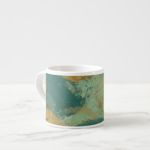 Tasse Expresso Cercles bleus et jaunes