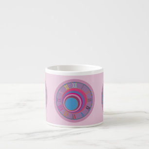 Tasse Expresso Cercles tourbillonnants en forme de poule sur mesu
