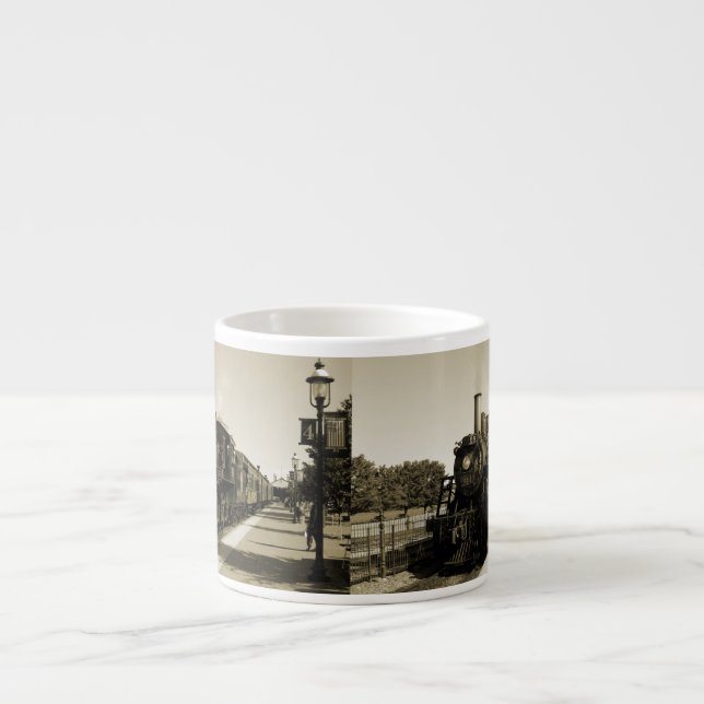 Tasse Expresso Chemin de fer historique (Devant)