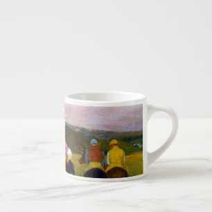 Tasse Expresso Chevaux de course Edgar Degas à Longchamp