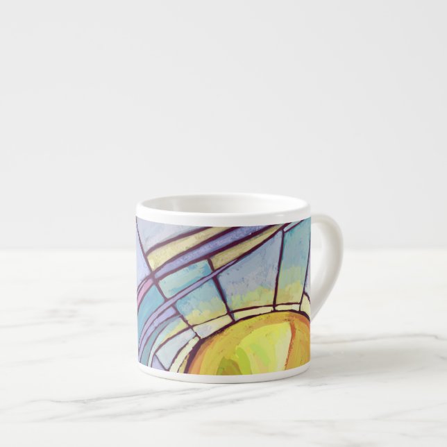 Tasse Expresso Ciel en verre (Devant droit)