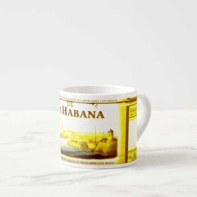 Tasse Expresso Cigares cubains | La Habana | Coupe Espresso (Devant droit)