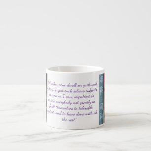 Tasse Expresso Citation de Jane Austen (Violet)