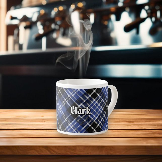 Tasse Expresso Clan Clark Tartan (Créateur téléchargé)