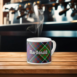 Tasse Expresso Clan MacDonald de la Coupe Clanranald Tartan Espre