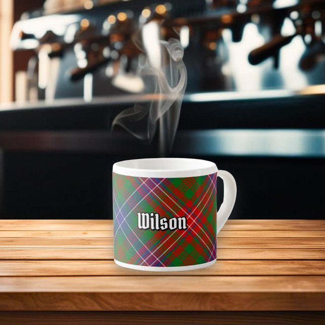 Tasse Expresso Clan Wilson Modern Tartan (Créateur téléchargé)