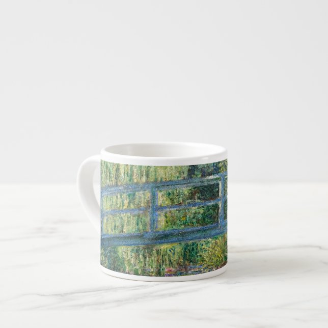 Tasse Expresso Claude Monet - Eau Lily étang, Harmonie verte (Devant gauche)