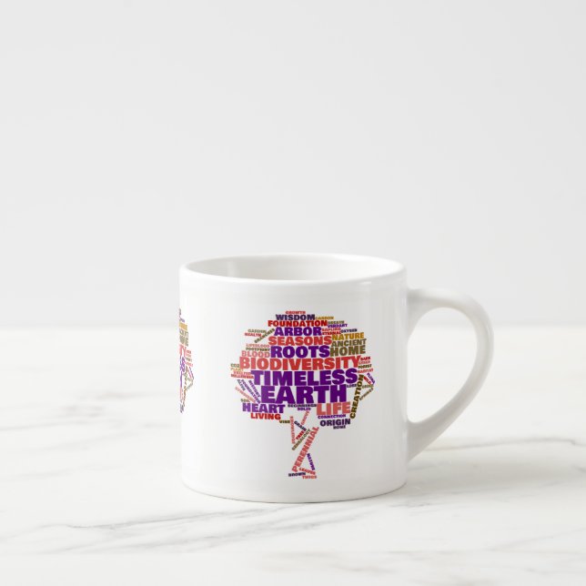 Tasse Expresso Cloud de balise de l'arbre de vie inspirationnel (Droite)