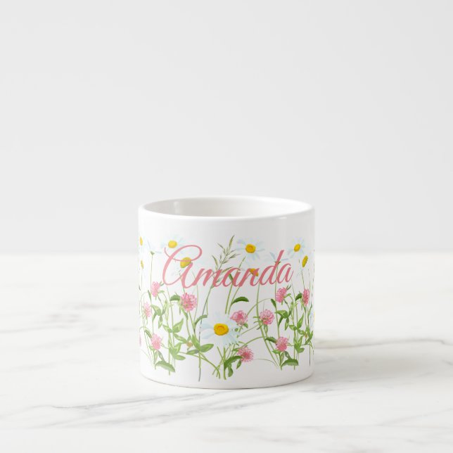 Tasse Expresso Clovers & Daisy (Devant)