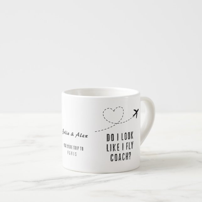 Tasse Expresso Coeur Ai-Je L'Air De Voler Économie Sarcastique BF (Devant droit)