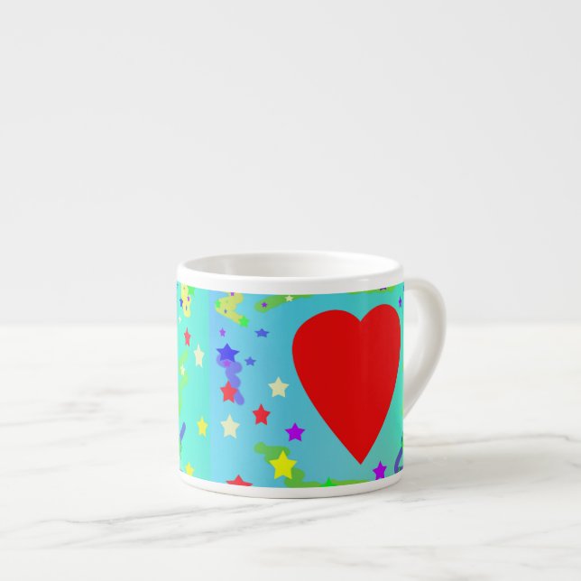 Tasse Expresso Coeur d'amour (Devant droit)