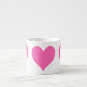 Tasse Expresso Coeur rose chaud mignon