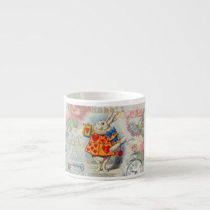 Tasse Expresso Cœurs de Lapin Blanc Alice Classique