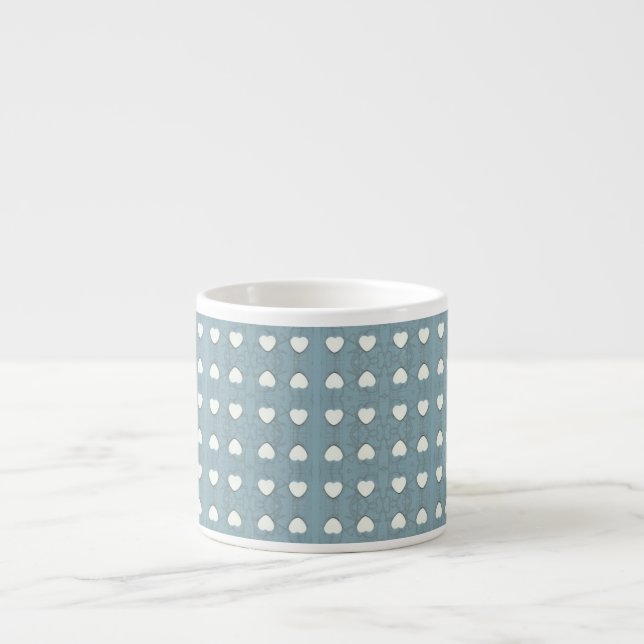Tasse Expresso Coeurs de Marshmallow (Devant)