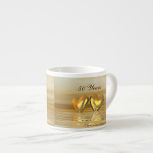 Tasse Expresso Coeurs d'or
