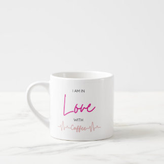 Tasse Expresso coffee love cute love with coffee heartbeat design