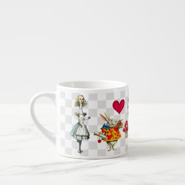 Tasse Expresso Collage du pays des merveilles (Gauche)