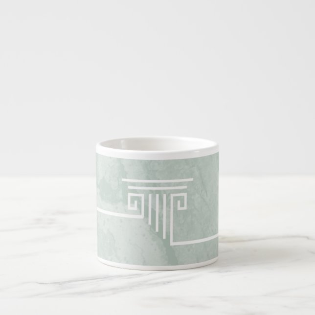 Tasse Expresso Colonne verte (Devant)