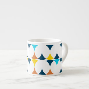 Tasse Expresso Coloré, moderne, cool, formes géométriques tendanc
