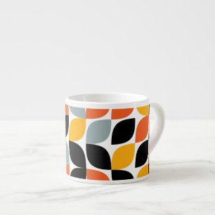 Tasse Expresso Concept de feuilles urbaines, colorées, uniques, t