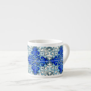 Tasse Expresso Conception 6 de tuile découpée par main peinte