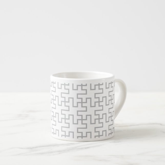 Tasse Expresso Conception abstraite géométrique de plancher (Devant droit)