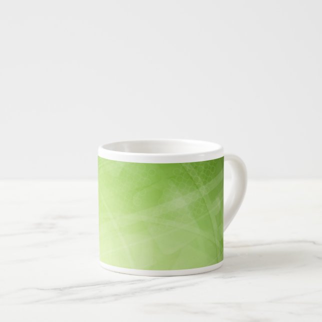 Tasse Expresso Conception de feu vert dans le style de pointe (Devant droit)