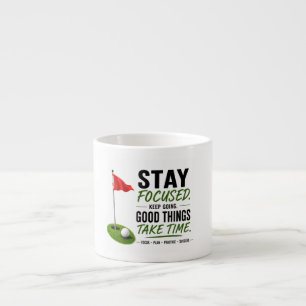 Tasse Expresso Conception de typographie de style de vie de golf