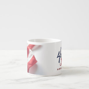 Tasse Expresso Conception patriotique de la fête de l'Indépendanc