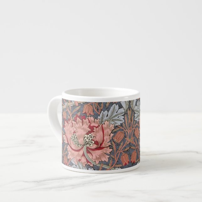 Tasse Expresso Conceptions de papier peint de William Morris (Devant gauche)