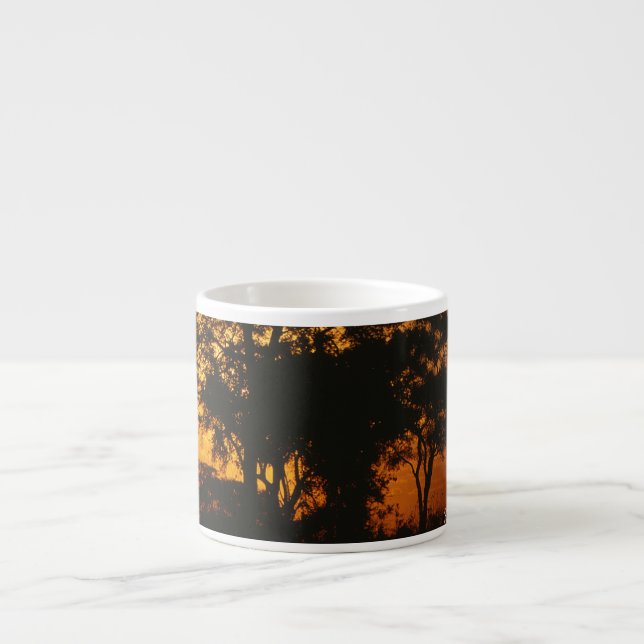 Tasse Expresso Coucher de soleil de Savannah (Devant)