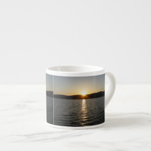 Tasse Expresso Coucher du soleil sur le lac Onota : Horizontal