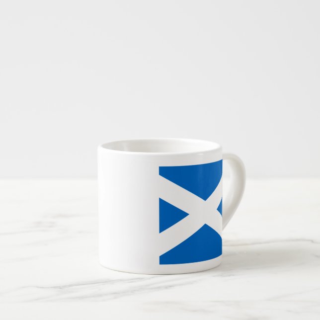 Tasse Expresso Couleurs croisées écossaises de l'Ecosse (Devant droit)