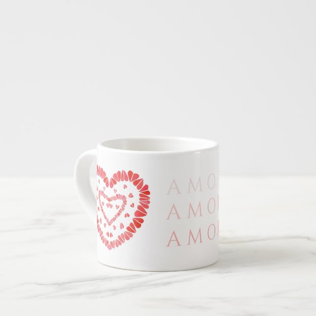 Tasse Expresso Coupe AMOR ESPAGNOLE LOVE Espresso (Devant gauche)
