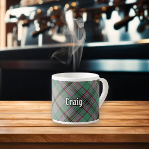 Tasse Expresso Coupe Clan Craig Tartan Espresso