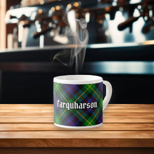Tasse Expresso Coupe Clan Farquharson Tartan Espresso